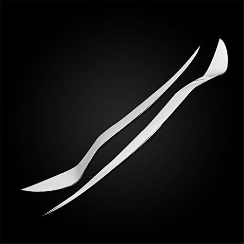 Kust DM38424w Car Exterior Front HeadLight Cover Molding Trims(Pack of 1 Pair ABS Plating Trims Fit for Installed Size)