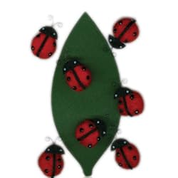 Martha Stewart Crafts Stickers, Dimensional Ladybug Pom Pom