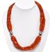 EXP Handmade Carnelian Agate & Silver Necklace