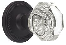 Nostalgic Warehouse BN10-ROPWAL-OB Rope Rosette with Waldorf Knob Passage, Oil Rubbed Bronze
