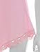 Doublju Women Sleeveless Asymmetrical Ribbed Tunic Tank Top Wth Lace Detail