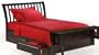 Nutmeg Twin Platform Bed w/ Dark Chocolate Finish + 4-Drawer Set & Footboard Bench
