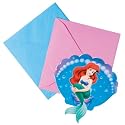Ariel Party Invitations, pack of 6