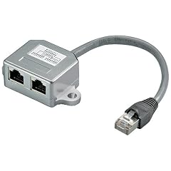 Wentronic Netzwerk Adapter (2x RJ45 Stecker auf 2x RJ45 Buchse) silber