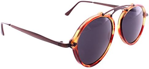 Retro Vintage Aviator Sunglasses - Brown Tortoise