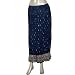Spring Fashion Blue Length Skirts Printed Cotton Size 16 (skt425c)