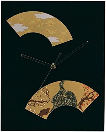 Ikeda lacquer Japanese style wall clock black 64027