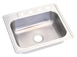 Revere Puritan 25-by-22-by-7 Inch Single Bowl Stainless Steel Kitchen Sink