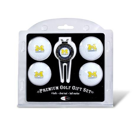 Michigan Wolverines Um Ncaa 4 Team Logo Golf Ball Divot Tool Set