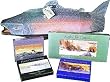 LIFE SIZED King Salmon Wild Alaskan Smoked Seafood Set - Kosher Gourmet Food Gift Basket - THREE FEET LONG