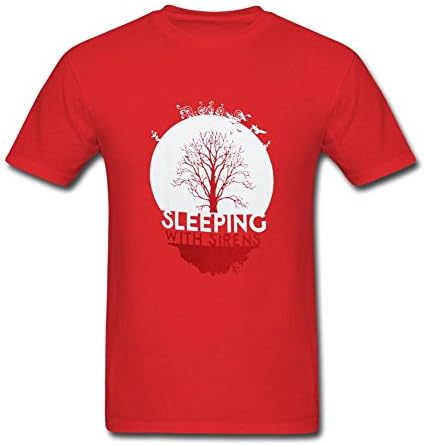 XersM Men's Sleeping With Sirens Logo T shirts Red M