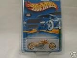 Mattel Hot Wheels 2001 Treasure Hunt 1:64 Scale Gold Blast Lane 5/12 Die Cast Motorcycle #005