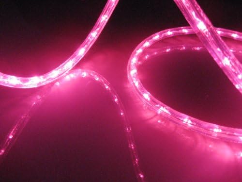 25Ft Rope Lights; Pink LED Rope Light Kit; 1.0"LED Spacing; Christmas Lighting; outdoor rope lighting