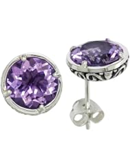 Balissima By Effy Collection Sterling Silver Amethyst Earrings