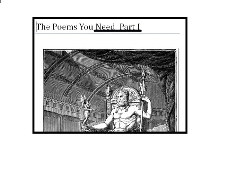 The Poems You Need I