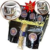 Londons Times Famous People Places Books Cartoons - Albert Einstein and the Mensa Bar and Grill - Coffee Gift Baskets - Coffee Gift Basket