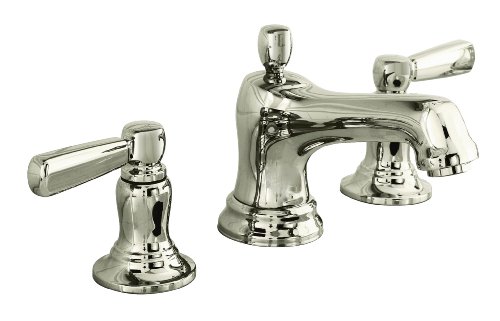 KOHLER K-10577-4-SN Bancroft Widespread Lavatory Faucet, Vibrant Polished Nickel