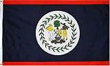 Belize National Country Flag - 3 foot by 5 foot Polyester (New)