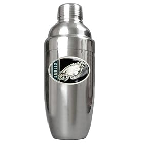 Philadelphia Eagles NFL Stainless Steel Cocktail Shaker by Great American Products
