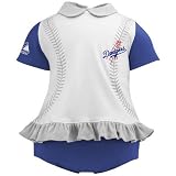Los Angeles Dodgers Baby Girl Ruffled Diaper Dress3-6 Months