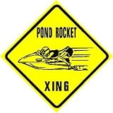 POND ROCKET CROSSING jet ski fun sport sign