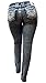 D&B PLUS SIZE WOMEN'S Stretch premium BLACK denim jeans Skinny PANTS