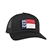 North Carolina Flag Hat - Trucker Mesh Snapback Baseball Cap - Black