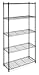 Whitmor 6070-267 Supreme 5-Tier Shelving Unit, Black