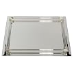 Mirrored Rectangular Vanity with Glass Gallery Rods