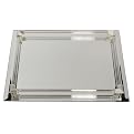 Mirrored Rectangular Vanity with Glass Gallery Rods