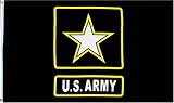 Army "New Style" MILITARY Flag - 3 foot by 5 foot Polyester (NEW)