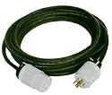 GenTran RJB10425 25-Foot 30 Amp Power Cord for up to 7,500-Watt Generators