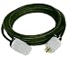Outdoor Living : GenTran RJB10410 10-Foot 30 Amp Generator Cord for up to 7,500-Watt Generator