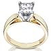 Certified Princess Diamond Engagement Ring 1 1/4ct