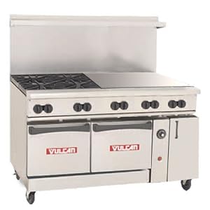 Vulcan-Hart 60-SC-4B-36G-P 60\” Open Burner/Griddle Restaurant Range