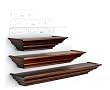 Burnes of Boston LL2931  Level Line Walnut 3 piece Ledge Set