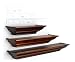 Burnes of Boston LL2931  Level Line Walnut 3 piece Ledge Set