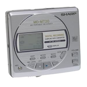Sharp MDMT20 S Minidisc Player Recorder with Anti Shock by Sharp