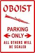 OBOIST PARKING * instrument classical sign