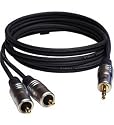 Profigold BA-PGA3402 - Stereo Audio Lead 3.5mm To 2 X RCA - 1.2m