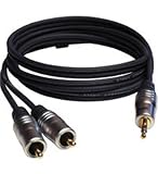 Profigold BA-PGA3402 - Stereo Audio Lead 3.5mm To 2 X RCA - 1.2m