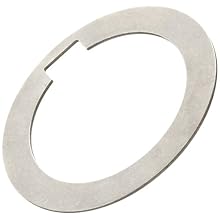 Carbon Steel Arbor Spacer Assortment Kit, Matte Finish, Full Hard Temper, AISI 1008 - 1010 for Chemistry, 1/8"  Notch Width, 3/64" Notch Depth, Varying Thicknesses, 1/2" ID,  3/4" OD (Pack of 19)
