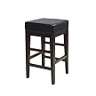 Square Metro Counter Stool - Espresso/ Black (25")