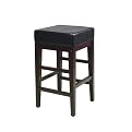 Square Metro Counter Stool - Espresso/ Black (25")