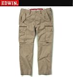大きいサイズ EDWIN KV491カーゴパンツ (ベージュ) (40 42 44 46)
