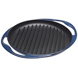 Le Creuset Blue Round Grill Pan 10'