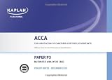 P3 Business Analysis BA - Pocket Notes (Acca)