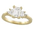 14K Yellow Gold Diamond Engagement Ring Semimount - 0.67 Ct. - CENTER STONE NOT INCLUDED