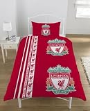 Produkt-Bild: Liverpool FC Fu&szlig;ball Bettw&auml;sche, Decken- und Kissenbezug Set (Einzelbett) (wie abgebildet)