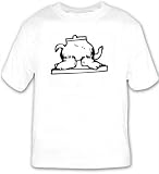 T-shirt with funny, “black and white”, Europe, Germany, vessel, legs, cartoon